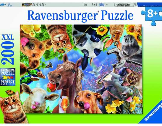 Ravensburger 12902 - Funny farm animals - Puzzle - 200 pieces