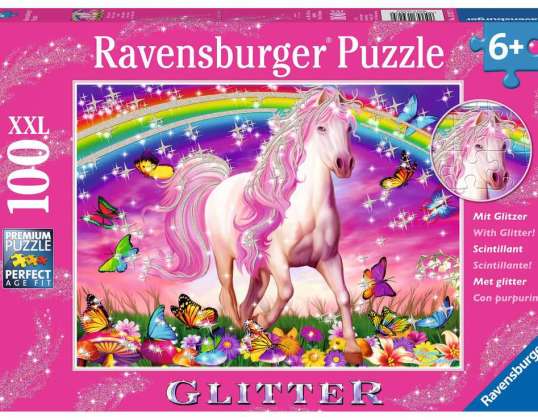 Ravensburger 13927 - 100 piezas Puzzle XXL - purpurina - sueño de caballo