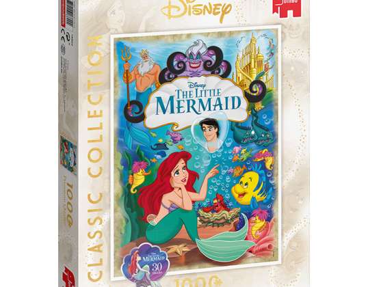 Jumbo Igre 18822 - Disney Classic Collection The Little Mermaid Puzzle (1000 kosov)