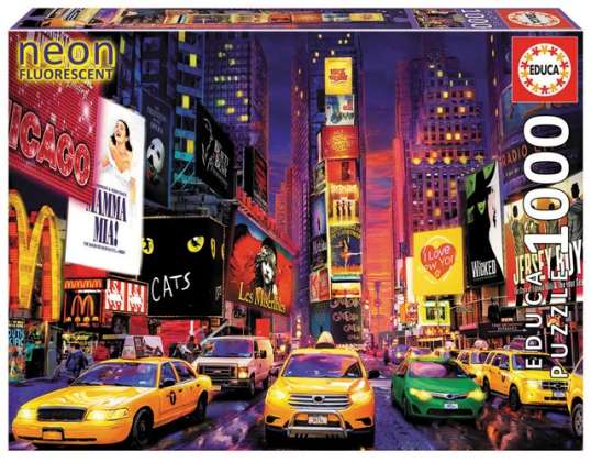 Educa Puzzle 9218499   Neon Times square   1000 Teile Puzzle