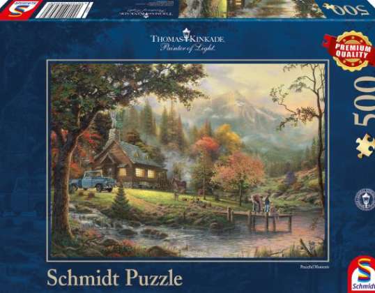 Thomas Kinkade - idilė prie upės - 500 dalių dėlionė