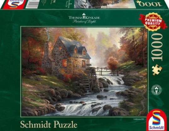 Thomas Kinkade - Au vieux moulin - Puzzle de 1000 pièces