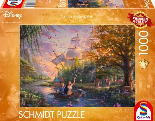 Disney, Pocahontas - 1000 pieces puzzle (Thomas Kinkade)