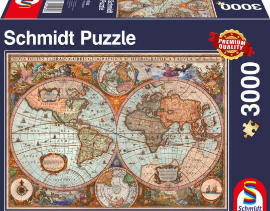 Antike Weltkarte   3000 Teile Puzzle