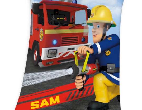 Fireman Sam - gyapjú takaró - 130/160 cm