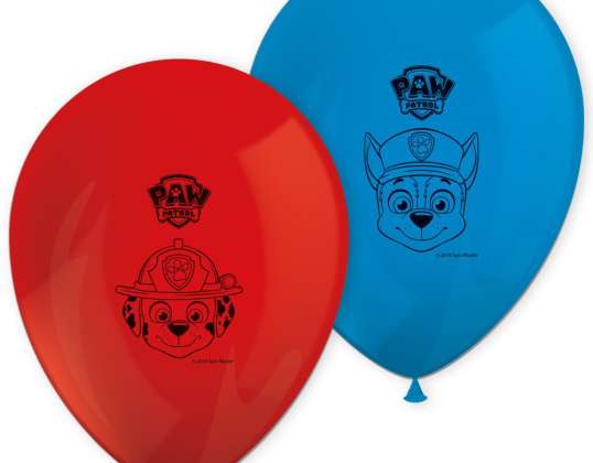 Paw Patrol - Ready For Action - 8 wydrukowanych balonów
