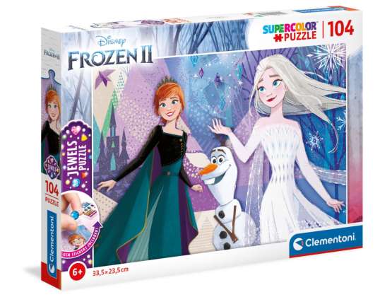 Clementoni 20182 - 104 elementy Klejnoty Puzzle - Disney Kraina lodu 2 / Frozen 2