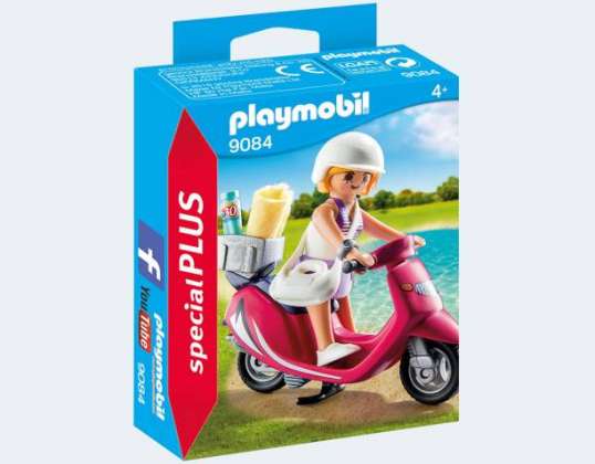 PLAYMOBIL® 09084 - Special Plus - Fata de plaja cu scuter