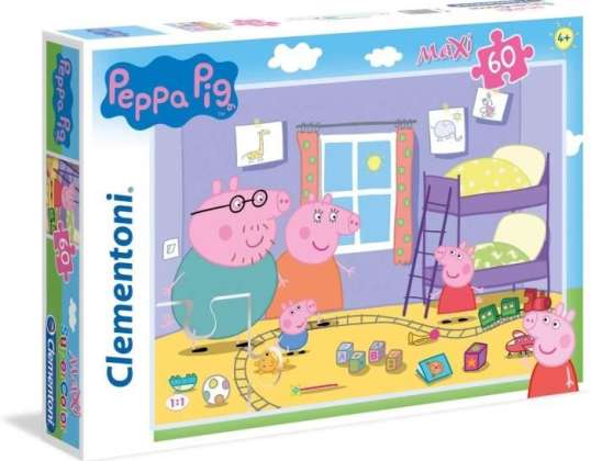 Clementoni 26438 - 60 bitar Maxi Pussel - Peppa Pig