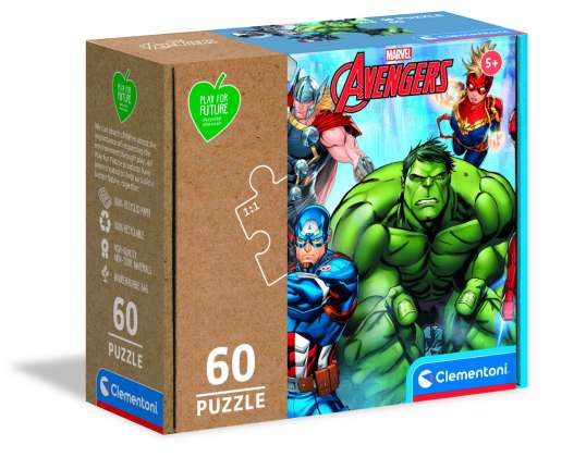 Clementoni 26101 - Puzzle 60 pièces - Avengers