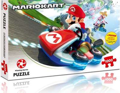 Winning Moves 29483   Mario Kart Funracer   1000 Teile Puzzle