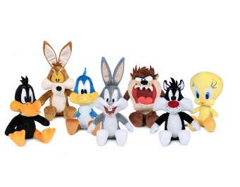 Looney Tunes Plüschfiguren Mix   7 fach sortiert sitzend  20 cm