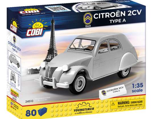 Cobi 24510 - строительная игрушка - Citroen 2CV Тип A (1949)