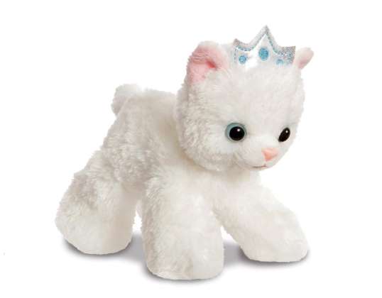 Fancy regnbue kattunge i en bærepose ca. 21 cm - plysj figur