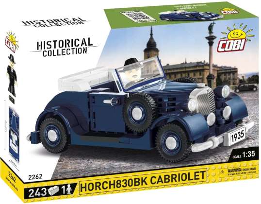 Cobi 2262 - Jouets de construction - Seconde Guerre mondiale: 1935 HORCH 930 Cabriolet