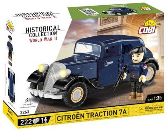 Cobi 2263 - brinquedos de construção - Segunda Guerra Mundial: 1934 Citroen Traction 7A