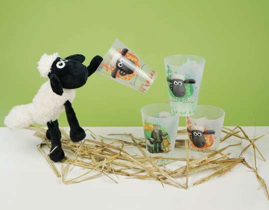 Shaun the Sheep - Set di 4 bicchieri, 300ml