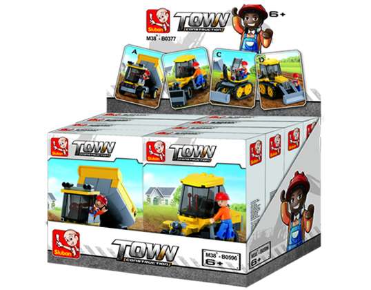 Sluban - Town Construction - Construction Toys - Construction Display 8 pieces