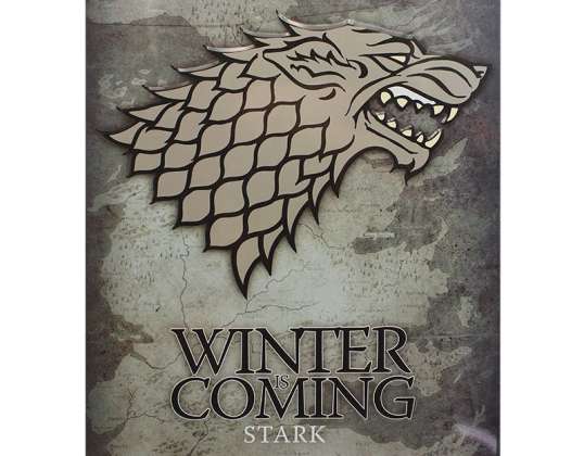 Game of Thrones "Stark" - Metal plate - Emblem