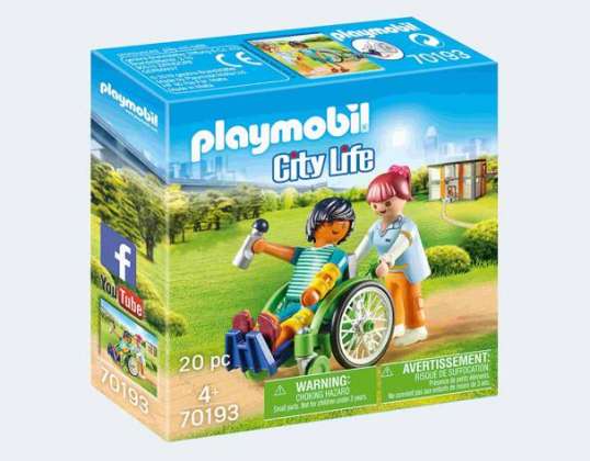 PLAYMOBIL® 70193 - Potilas pyörätuolissa