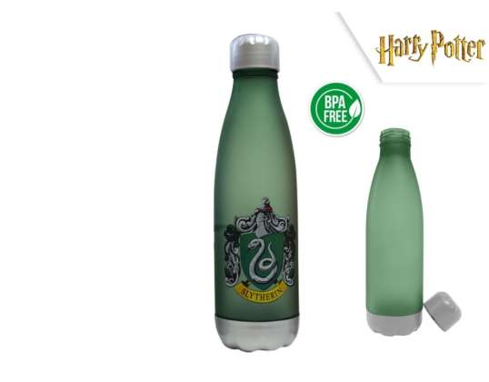 Harry Potter - Plast vandflaske Slytherin 650ml / Soft Touch flaske