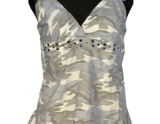 FEMMES BLOUSES CHEMISES CHEMISES AVEC ÉPAULE CAMO TAILLES S M L