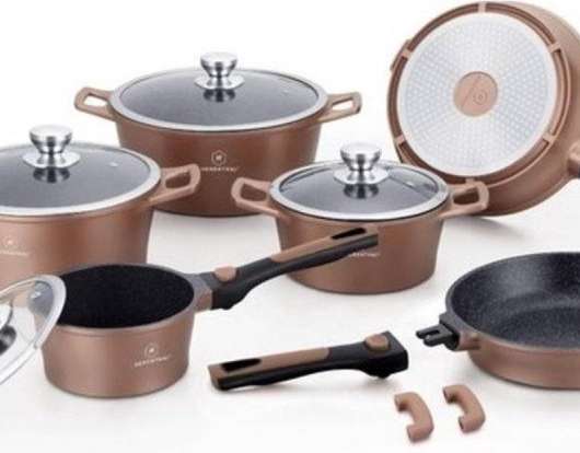 Herenthal Royal SE1014M - Set de casseroles - 14 pièces - Céramique