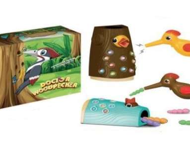 Montessori žaidimo magnetinis maitinimas paukštis sugauna kirminą alkanas