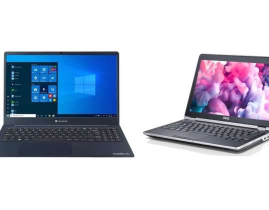 Lot d'Ordinateur portable DELL et TOSHIBA - Reconditionné B - 10 unités