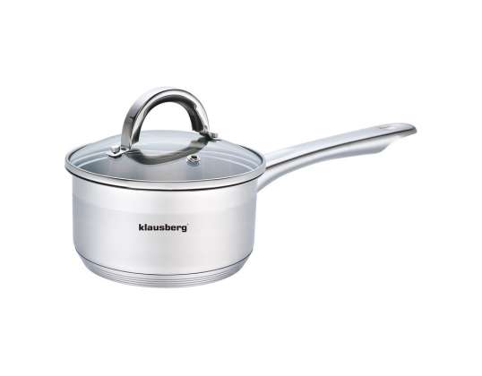 Stainless Steel 1L Saucepan with Lid - Induction &amp; Dishwasher Safe