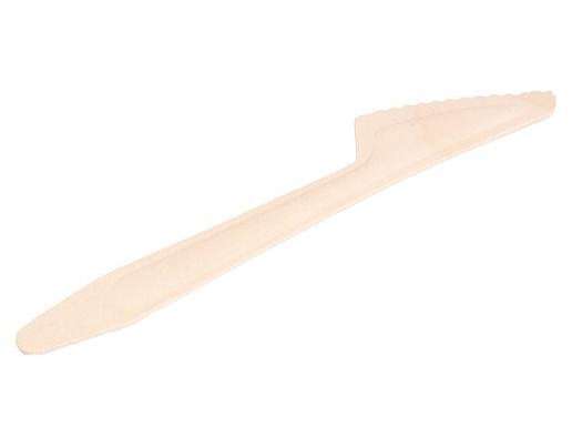 Одноразовые деревянные ЭКО-ножи 160 мм (упаковка 100 шт.)