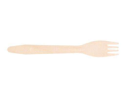 Disposable Wooden ECO-forks 160 mm (Pack of 100)