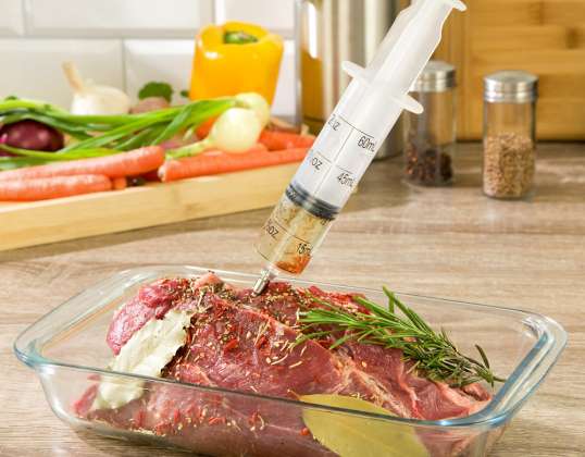 Klausberg KB-7155 Marinade Injector 60ml - Enhance Meat &amp; Poultry Flavors with Precision