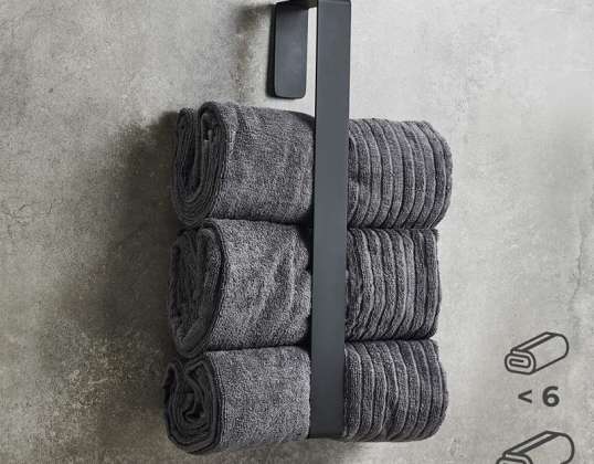 Black Weissenstein vertical towel rails