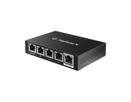 Ubiquiti Networks langallinen ER-X-reititin Ethernet LAN-yhteys Musta