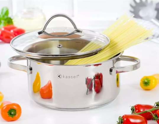 16CM CASSEROLE WITH LID - MADE OF 18/10 Cr-Ni stainless steel, KASSEL