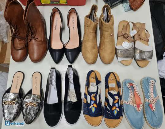 Le scarpe da donna Bonprix hanno mescolato molte taglie, modelli e colori diversi