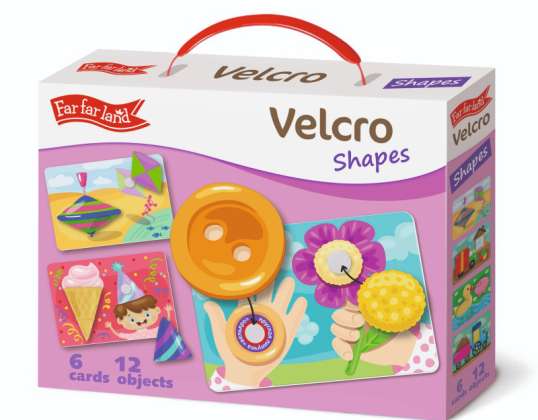 Formes VELCRO. Premier jeu de société éducatif pour les enfants de 1 an et + avec des éléments velcro