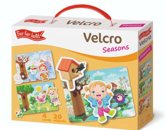 VELCRO Jahreszeiten. Erstes Lernspielzeug für Kinder 1+ aus strapazierfähigem Kunststoff mit Veclro