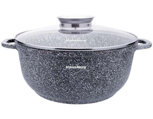 Versatile Non-Stick Pot with Glass Lid - Compatible with All Stovetops, 28cm Diameter, 6.5L Capacity
