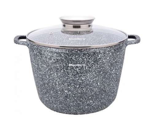 Cast pot with non-stick coating, glass lid with spice dispenser in handle Ø24x16.5x6.2l