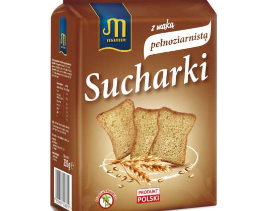 Sucháre celozrnné