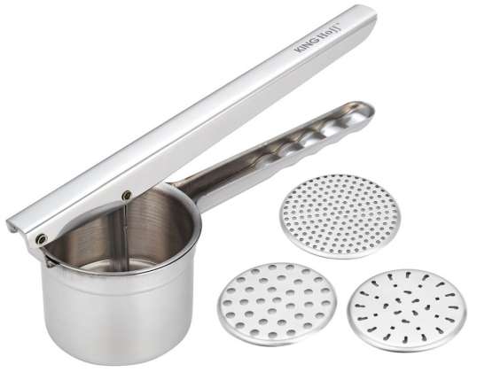 High-Quality Kinghoff Stainless Steel Potato Masher for Efficient Kitchen Prep