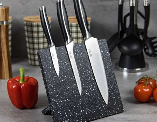 Kinghoff magnetno držalo za nože: eleganten univerzalni kuhinjski pripomoček za organiziran jedilni pribor