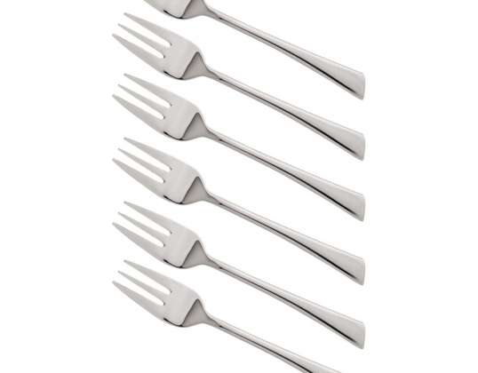 KINGHoff KH-1442 Stainless Steel Dessert Forks - 6-Piece Set for Wholesale