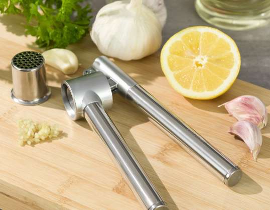 Premium Kinghoff KH-1461 Garlic Crusher - Durable Steel Construction for Culinary Excellence