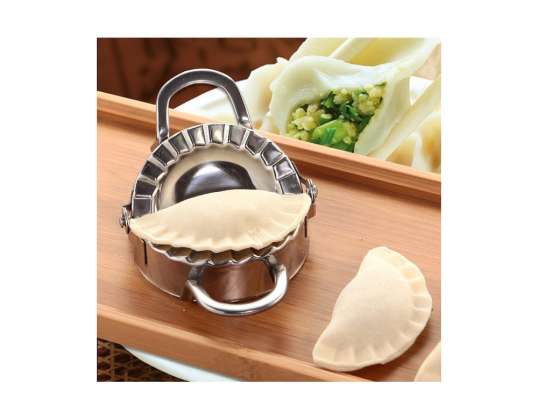 Premium Kinghoff Stainless Steel Dumpling Maker 13x8x2.5cm for Culinary Experts