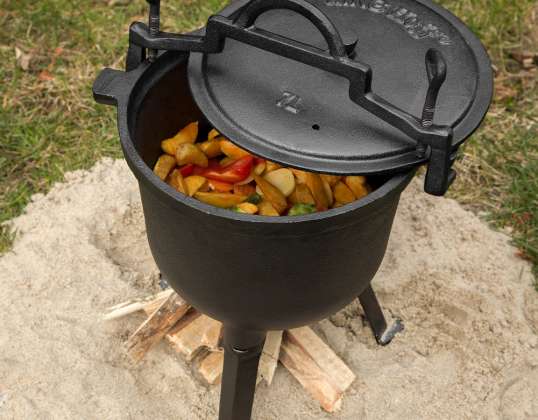 Cast Iron camping casserole 7L Kinghoff KH-2232