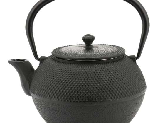 High-Quality CASTIRON TEAPOT - Black and Grey 1.0L by KINGHOFF for Wholesale