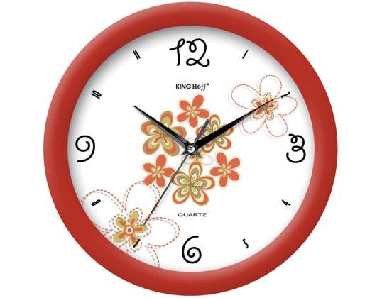 Настінні годинники з малюнком квітів Кінгхофф
